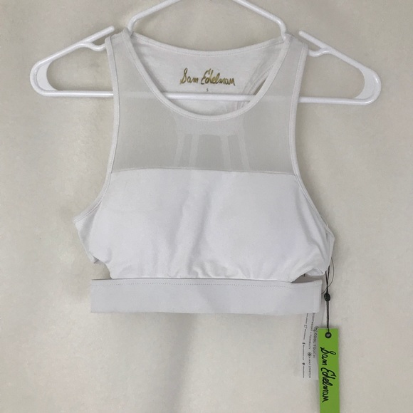 Sam Edelman Other - ⭐️Sold⭐️NWT Sam Edelman White Mesh High Neck Bra